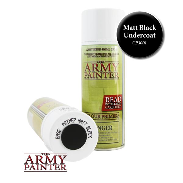 Army Painter - Base Primer - Matt Black Spray 400ml