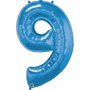 Balónek foliový Číslo 9 modrý ALBI