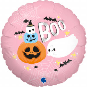 Balónek foliový Halloween kolo Boo ALBI