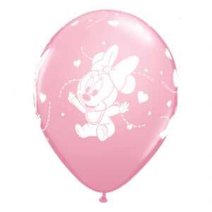 Balónky latexové Baby girl Minnie Mouse 6 ks ALBI