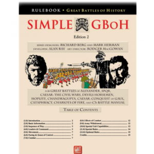 GMT Games Simple Great Battles of History (GBoH) 2nd Edition