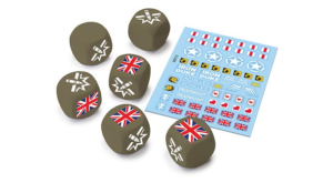 Gale Force Nine World of Tanks Miniatures Game - U.K. Dice and Decals