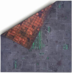 Gamemat.eu Oboustranná herní podložka 4'x4' (122 x 122 cm) - různé motivy Barva: Chem Zone & Necropolis