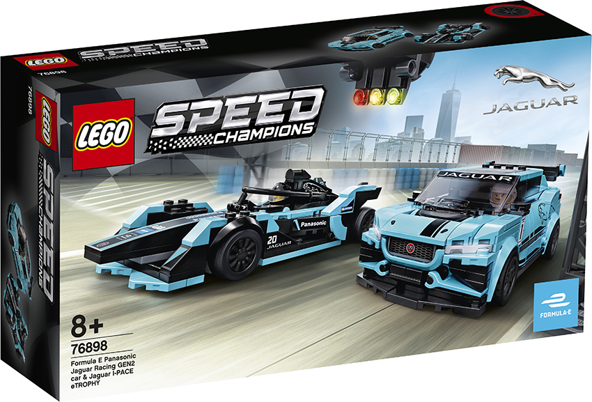 LEGO Formula E Panasonic Jaguar Racing GEN2 car & Jaguar I-PACE eTROPHY 76898