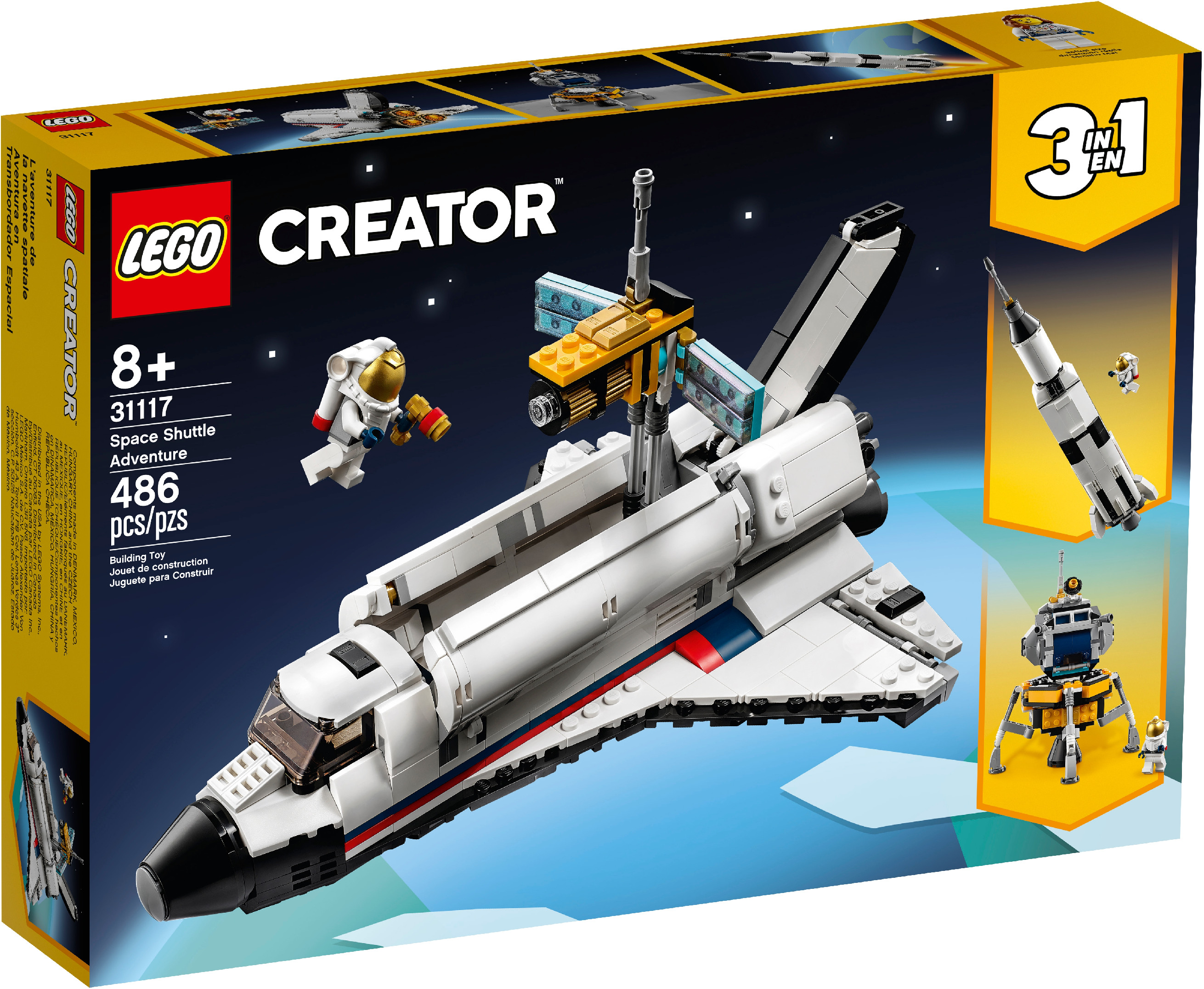 LEGO Vesmírné dobrodružství s raketoplánem 31117