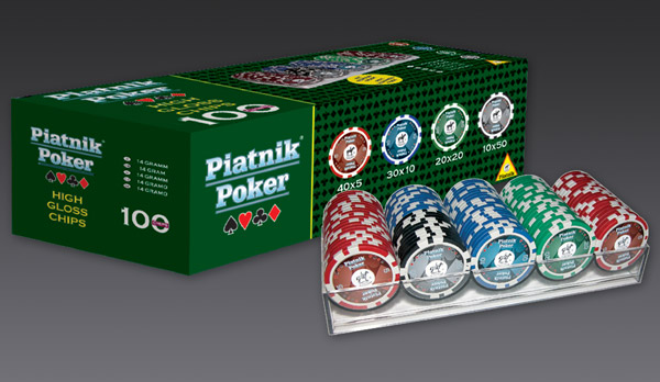 Piatnik Poker Set 100 High Gloss Chips