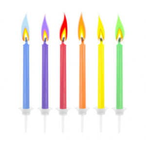 Svíčky barevný plamen 6 ks ALBI