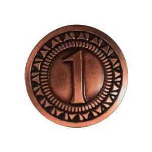 TLAMA games Univerzální mince pro deskové a RPG hry hodnoty "1"