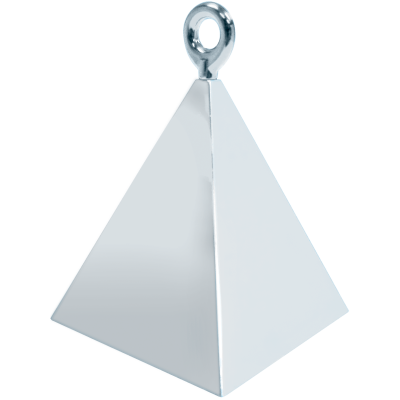 Těžítko na balónky Pyramida stříbrná ALBI