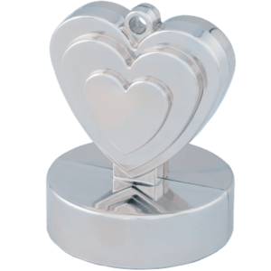 Těžítko na balónky Srdce stříbrné ALBI