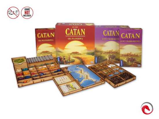 e-Raptor Catan + Traders & Barbarians + 5-6 Players Expansions Insert