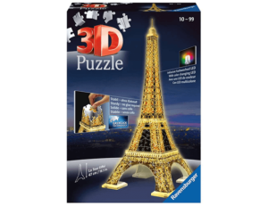 3D Puzzle Ravensburger Eiffelova věž - noční edice 216 dílků