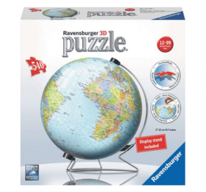 3D Puzzle Ravensburger Globus anglický (zeměkoule) - 540 dílků