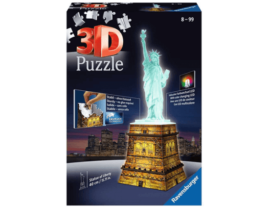 3D Puzzle Ravensburger Socha svobody Noční edice 108 dílků