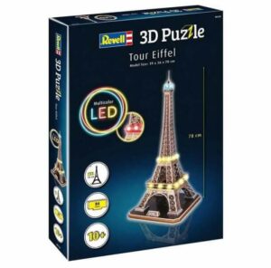 3D Puzzle Revell Eiffel Tower osvětlená LED edice XXL - 84 dílků