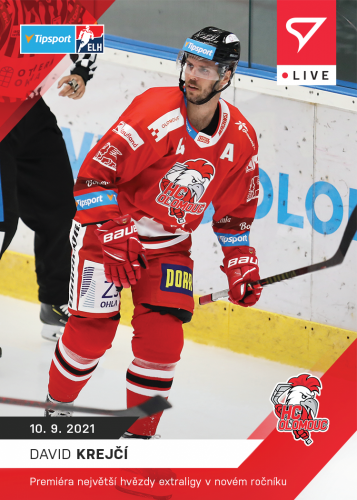 Hokejové karty Tipsport ELH 2021-22 - L-003 David Krejčí