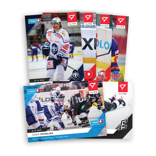 Hokejové karty Tipsport ELH 2021-22 - Live Set 1. týdne (6 karet)