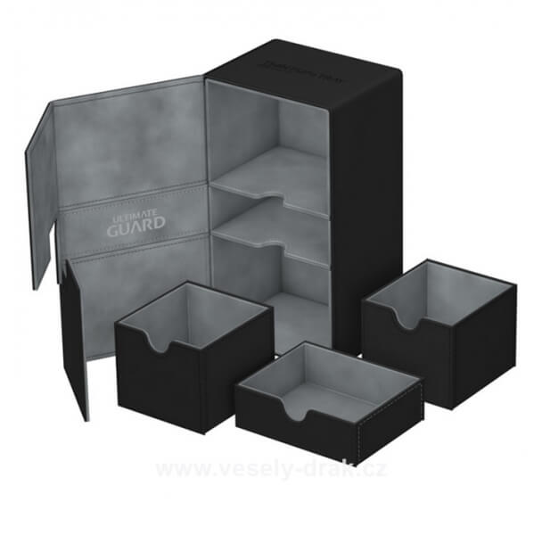 Krabice Ultimate Guard Twin Flip´n´Tray 200+ Standard Size XenoSkin Black