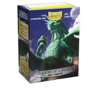 Obaly na karty Dragon Shield Matte Art Sleeves - Dragon of Liberty – 100 ks