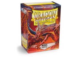 Obaly na karty Dragon Shield Protector - Matte Red - 100ks