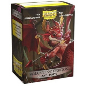 Obaly na karty Dragon Shield Standard Matte Art Sleeves – Valentine Dragon 2020 - 100 ks