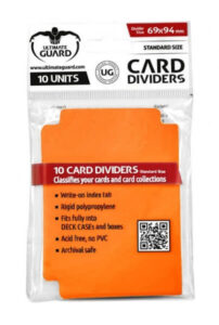 Oddělovač na karty Ultimate Guard Card Dividers Standard Size Orange - 10 ks