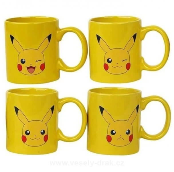 Pokémon hrnky na espresso - Pikachu (4 ks)