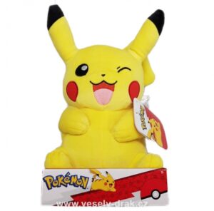 Pokémon plyšák Pikachu - veselý 30 cm