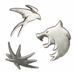 The Witcher - Odznak Zaklínač Trinity Sigils - vlk
