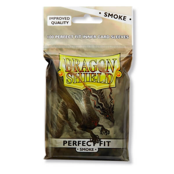 Obaly na karty Dragon Shield - Perfect Fit Clear/Smoke - 100ks
