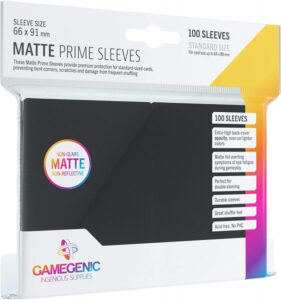 Obaly na karty Gamegenic Matte Prime Black - 100 ks